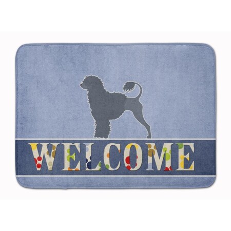 Carolines Treasures Portuguese Water Dog Welcome Machine Washable Memory Foam Mat BB5572RUG